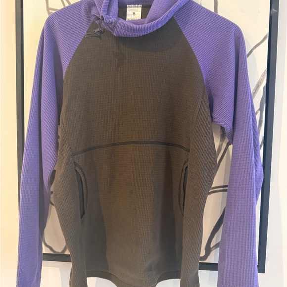 Melanzana Tops - Melanzana Purple and Brown Hoodie